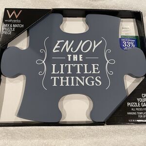 Wallverbs Puzzle Piece Wall Home Decor ENJOY THE LITTLE THINGS Wall Art